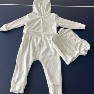 Carters 3-Piece Baby Boy‎ Terry Little Ivory Carding Set 9M